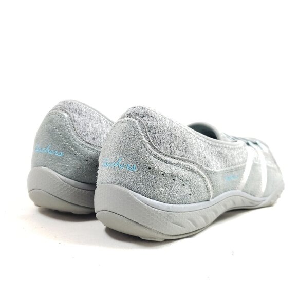 Skechers Womens Size 10 Breathe Easy Faithful Gray Slip-On Shoes - Picture 3 of 9